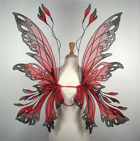 fairy wings red|red fairy wings.